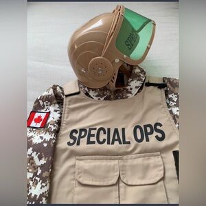 Kids HALLOWEEN COSTUME - MILITARY POLICE ARMY ★ Medium 7-8